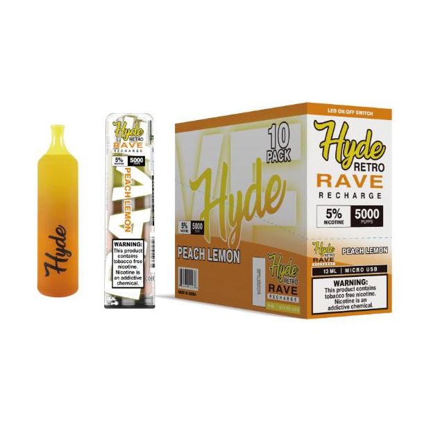 Peach Lemon Hyde Retro RAVE Single Disposable