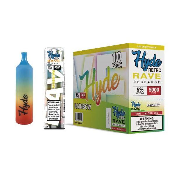 Rainbow Hyde Retro RAVE Single Disposable