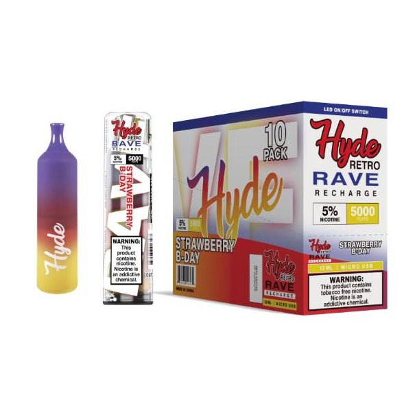 Strawberry B-Day Hyde Retro RAVE Single Disposable