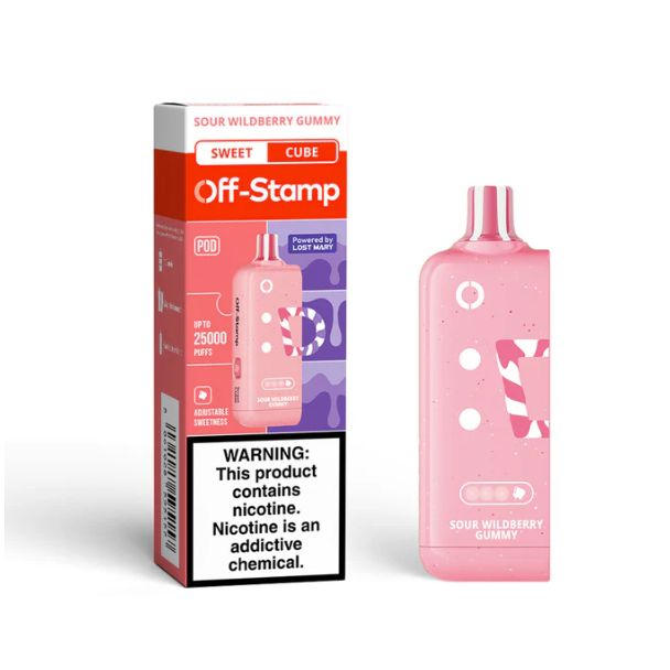 Off-Stamp X-CUBE 25,000 Puffs Flavor Pods Sour Wildberry Gummy