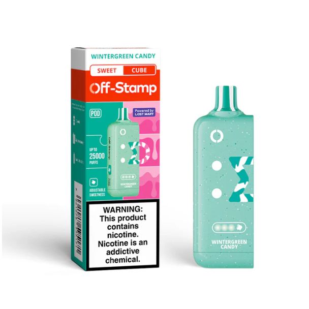 Off-Stamp X-CUBE 25,000 Puffs Flavor Pods Wintergreen Candy
