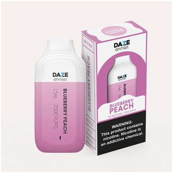 Daze 15mL 7000 Puffs Blueberry Peach