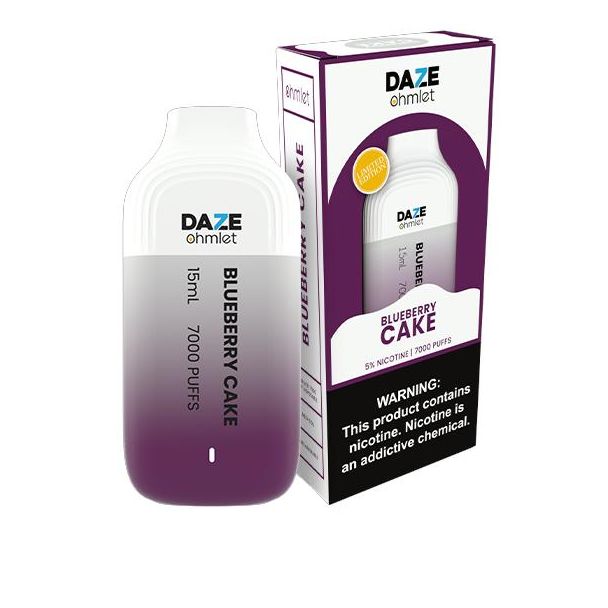 Daze 15mL 7000 Puffs Blueberry Cake