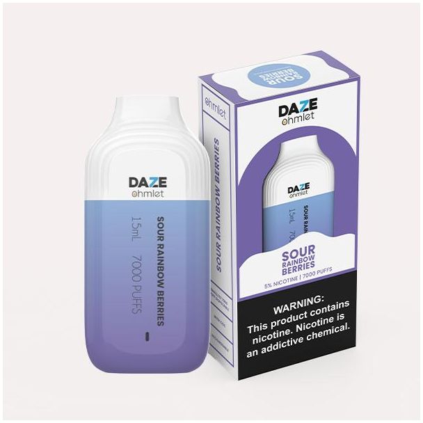 Daze 15mL 7000 Puffs Sour Rainbow Berries