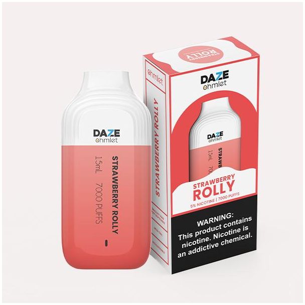 Daze 15mL 7000 Puffs Strawberry Rolly