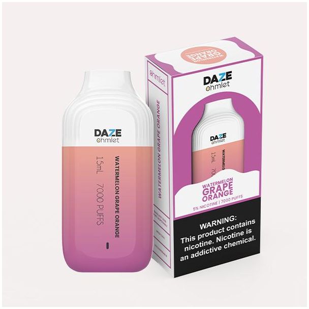 Daze 15mL 7000 Puffs Grape Orange