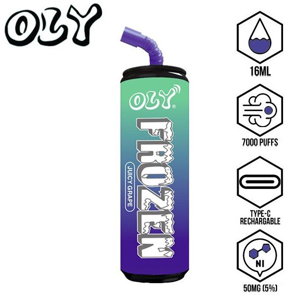 Oly Frozen 7000 Puffs Disposable-10-Pack Juicy Grape