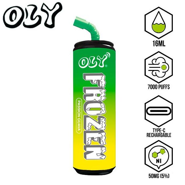 Oly Frozen 7000 Puffs Disposable-10-Pack Passion Guava