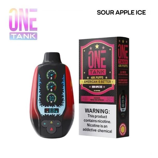 One Tank 40K Disposable Sour Apple Ice