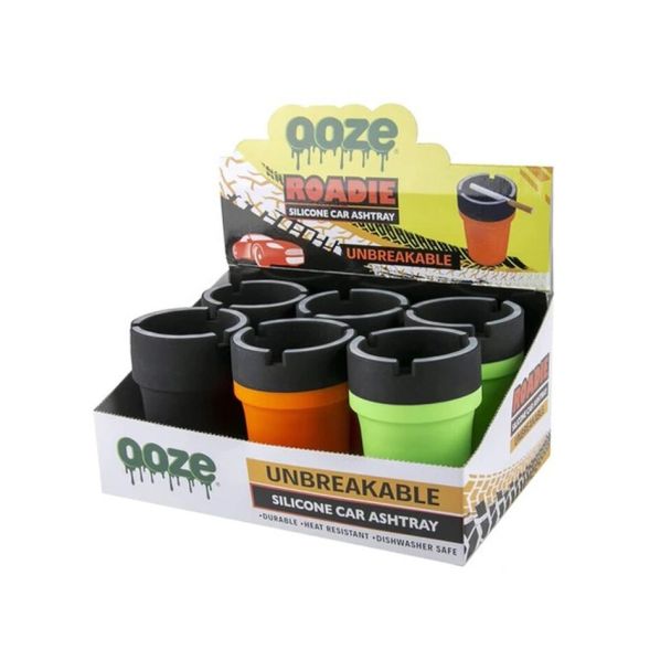 Ooze Roadie Silicone Car Ashtray Display 6ct Ejuices Wholesale