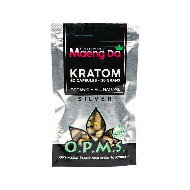 OPMS Silver Kratom Caps 36g Ejuices Wholesale flavors