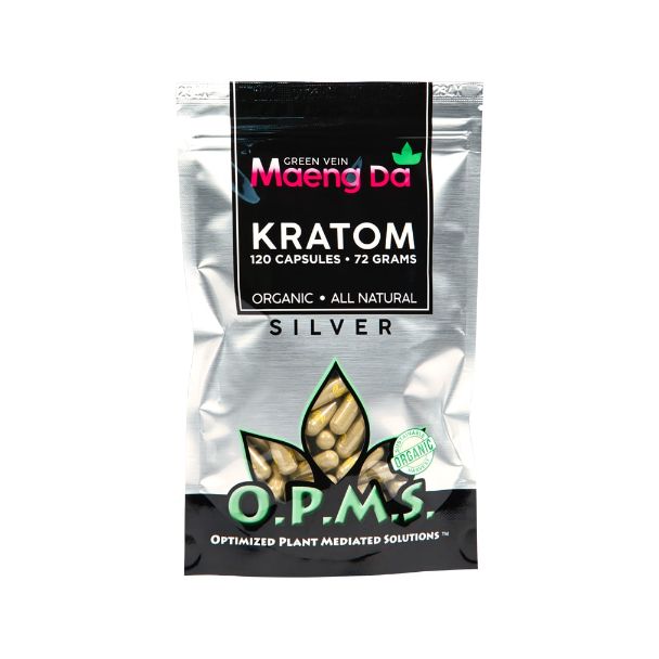 OPMS Silver Kratom Caps 72g Ejuices Wholesale flavors