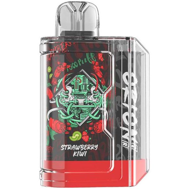 Strawberry Kiwi Orion Bar OB-75 7500 Puffs Disposable 10-Pack Ejuices Wholesale Price!