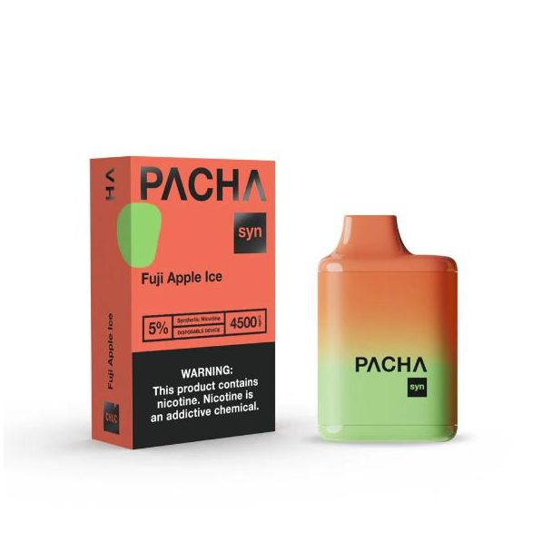 Fuji Apple Ice Pachamama Syn 4500 Puffs Disposable 10-Pack Ejuices Wholesale Price!