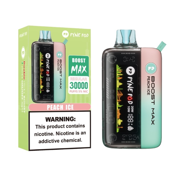 Best Deal Pyne Pod Boost Pro Max 30,000 Puffs Disposable - Peach Ice