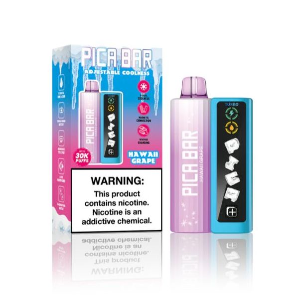 PICA BAR Tuning Adjustable Coolness 30,000 Puffs Disposable Kit Hawaii Grape