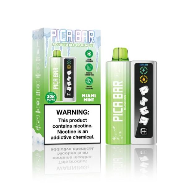 PICA BAR Tuning Adjustable Coolness 30,000 Puffs Disposable Kit Miami Mint