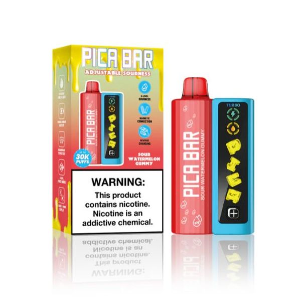 PICA BAR Tuning Adjustable Coolness 30,000 Puffs Disposable Kit Sour Watermelon Gummy