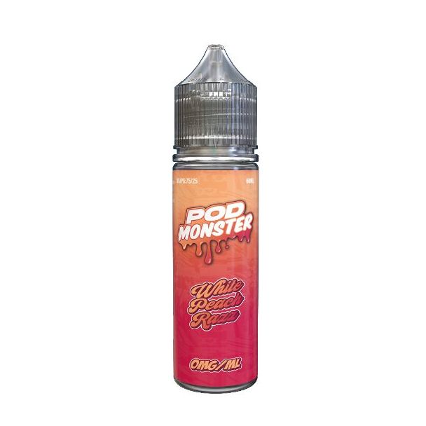 Pod Monster by Jam Monster Series E-Liquid 60mL (Freebase) White Peach Razz