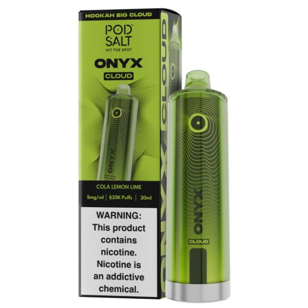 Pod Salt Onyx 25,000 Puffs Disposable Cola Lemon Lime