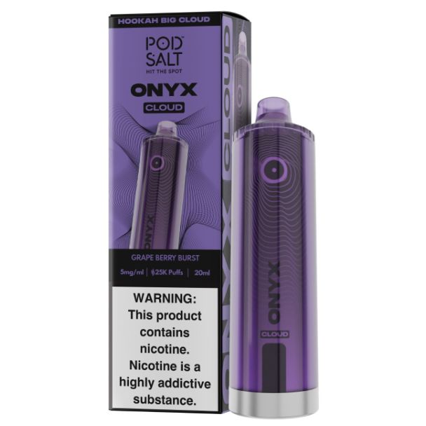 Pod Salt Onyx 25,000 Puffs Disposable Grape Berry Burst