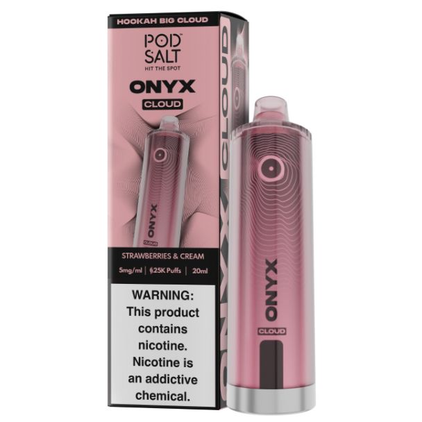 Pod Salt Onyx 25,000 Puffs Disposable Strawberries & Cream