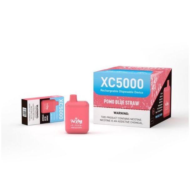 Pomo Blue Straw Pod King x Elf Bar XC5000 Disposable 10-Pack
