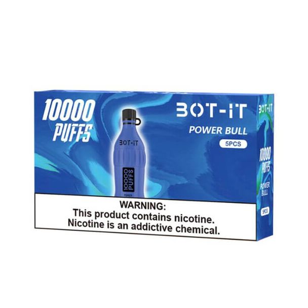 Best Deal BOT-IT 10000 Puffs Disposable 5 Pack - Power Bull