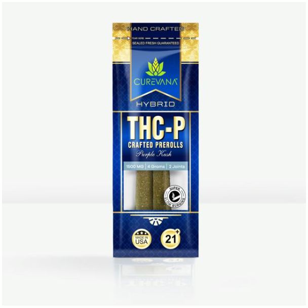  THC P 2 Pack Preroll 1500mg Purple Kush