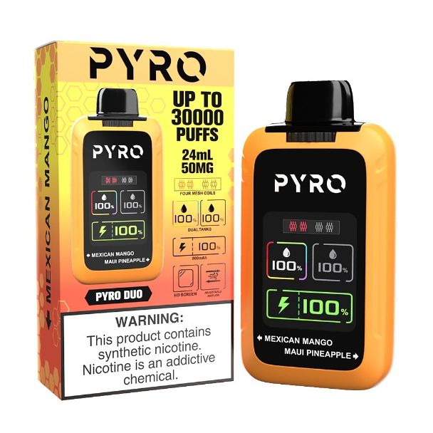 Pyro DUO 30000 Puffs Disposable - Mexican Mango / Maui Pineapple
