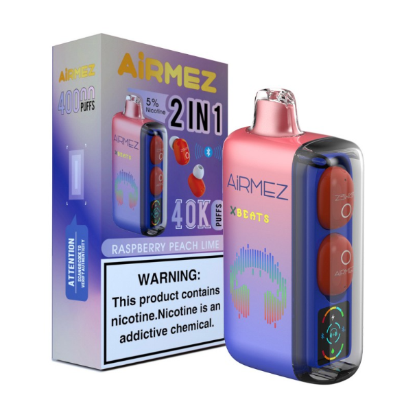 Best Deal AirMez X-Beats 40,000 Puffs Disposable - Raspberry Peach Lime