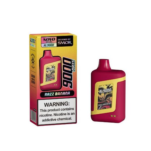 Smok Novo 9000 Puffs Razz Banana