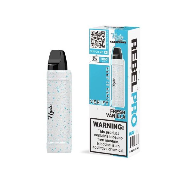 Fresh Vanilla Hyde Rebel PRO 5000 Puffs Single Disposable