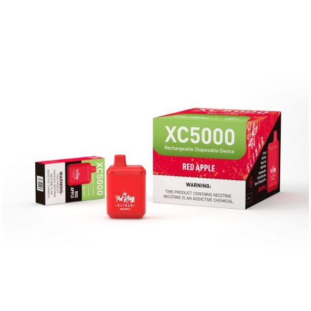 Red Apple Pod King x Elf Bar XC5000 Disposable 10-Pack Best Price!