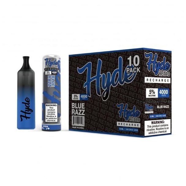 Blue Razz Hyde Retro Recharge Disposable 10-Pack