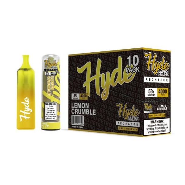 Lemon Crumble Hyde Retro Recharge Single Disposable