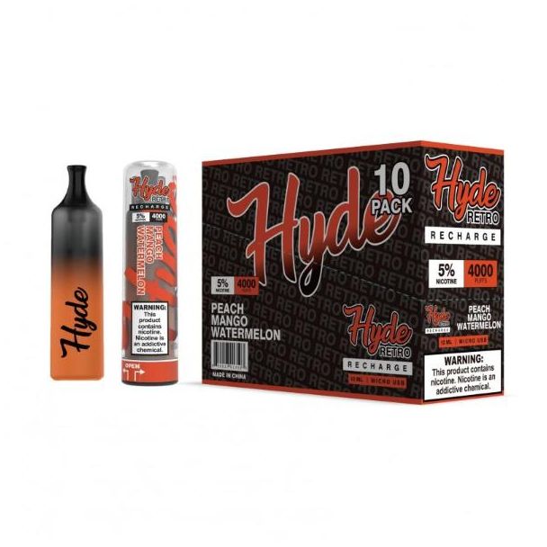 Peach Mango Watermelon Hyde Retro Recharge Disposable 10-Pack