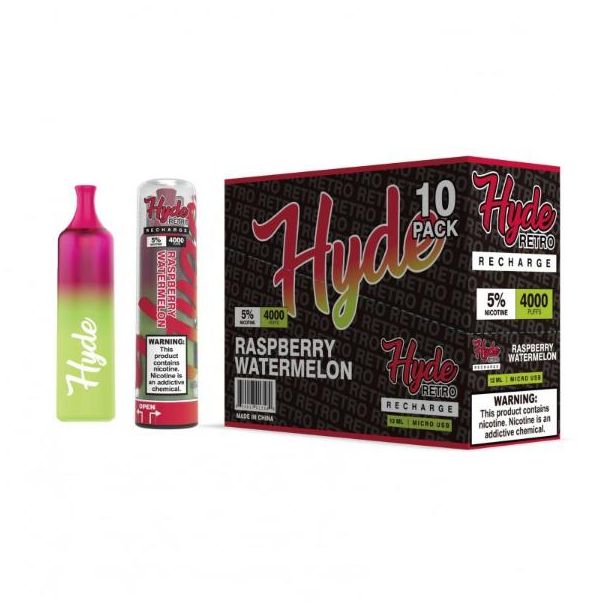 Raspberry Watermelon Hyde Retro Recharge Disposable 10-Pack