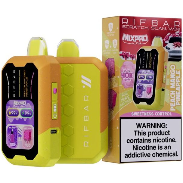 Rifbar MixPro 40K Puffs Disposable - Peach Mango Pineapple