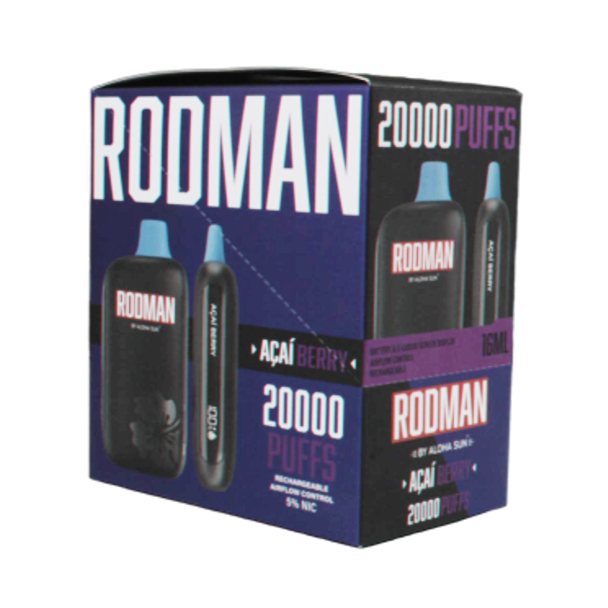 RODMAN by Aloha Sun 20000 Puffs Disposable Acai Berry 5-Pack