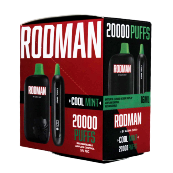 RODMAN by Aloha Sun 20000 Puffs Disposable Cool Mint 5-Pack
