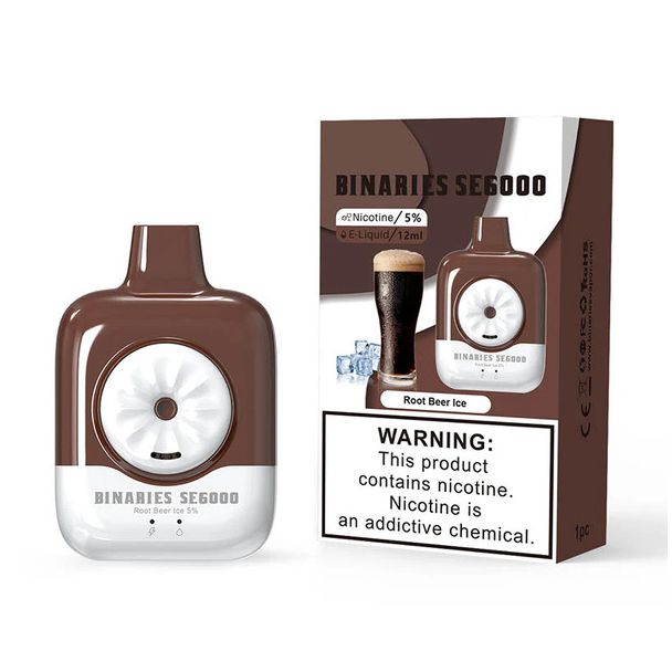 Best Deal HorizonTech Binaries Cabin SE6000 Puffs Disposable - Root Beer Ice
