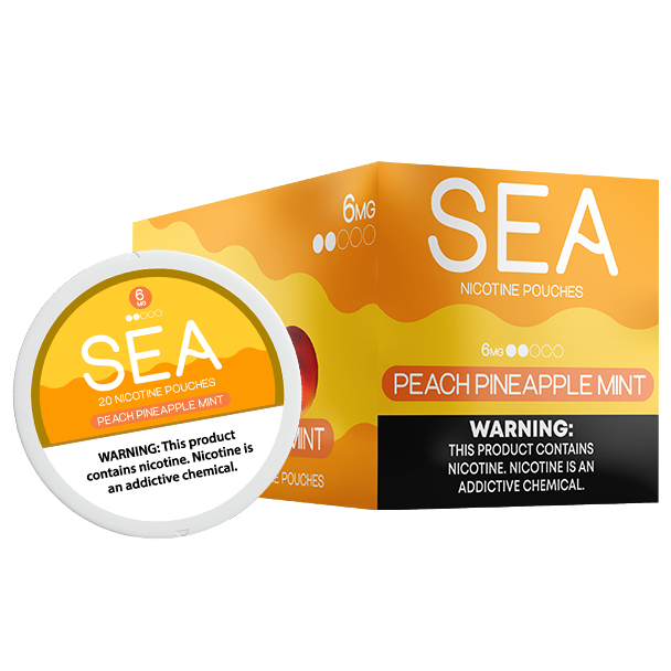 Best Deal SEA Semi-Dry Nicotine Pouches - Peach Pineapple Mint