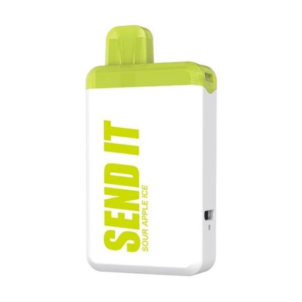 Sour Apple Ice SEND IT 5000 Puff Single Disposable Ejuices Wholesale Deal!