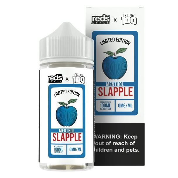 7Daze Reds Apple X Keep It 100 Slapple Menthol 100mL-0mg