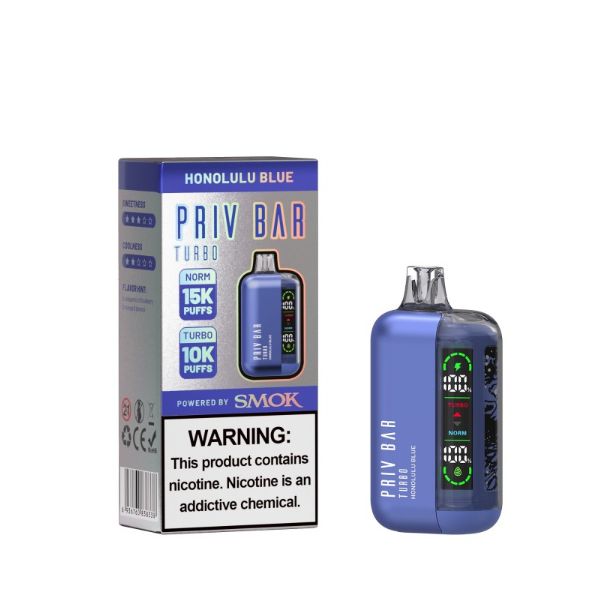 SMOK Priv Bar Turbo 15000 Puffs Disposable Honolulu Blue