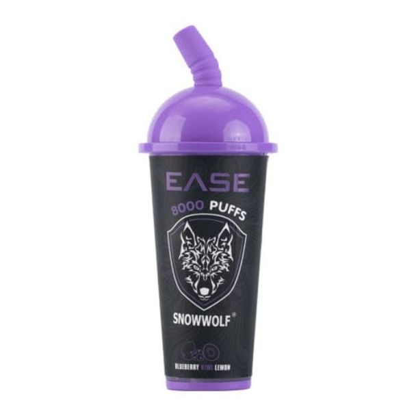 Rainbow Kiwi Lemon SnowWolf Ease 8000 Puffs Disposable 10-Pack Bulk Deal!