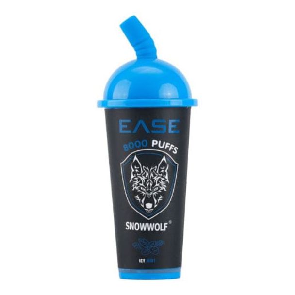 Icy Mint SnowWolf Ease 8000 Puffs Disposable 10-Pack Ejuices Wholesale Deal!