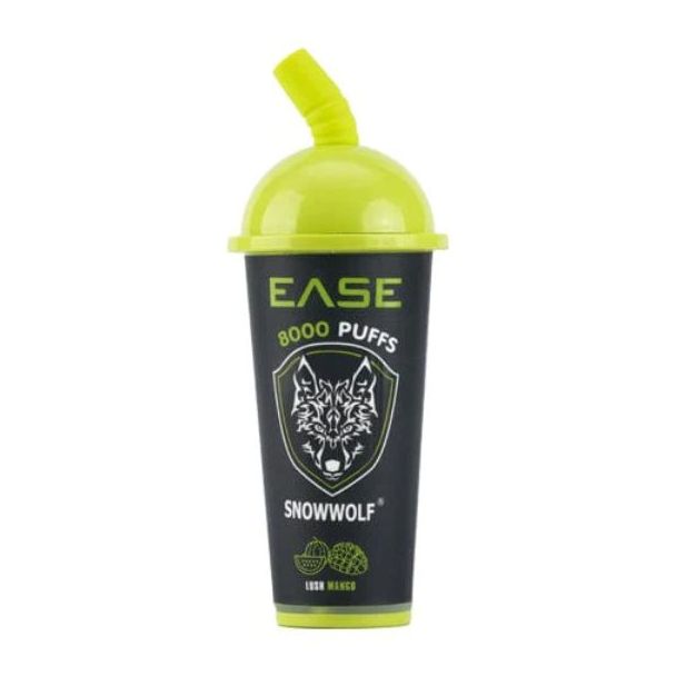 Lush Mango SnowWolf Ease 8000 Puffs Disposable 10-Pack Bulk Price!