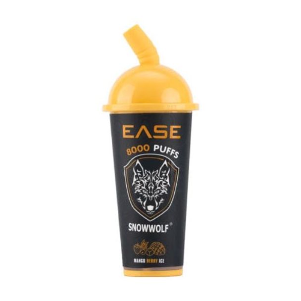 Mango Berry Ice SnowWolf Ease 8000 Puffs Disposable 10-Pack Bulk Deal!